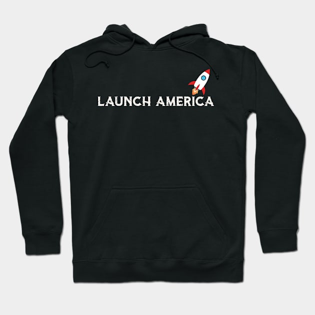 Launch America Hoodie by Crazy Shirts For All
